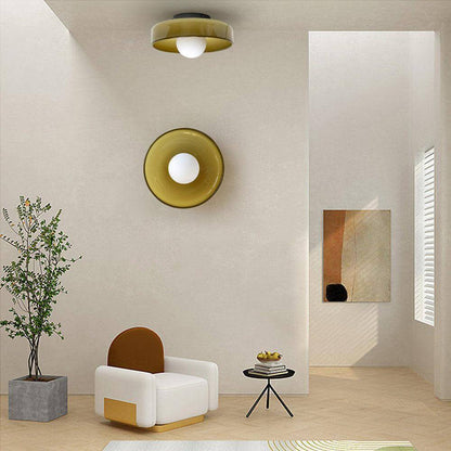 Roselle Bauhaus Glass Ceiling Light