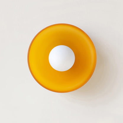 Roselle Bauhaus Glass Ceiling Light