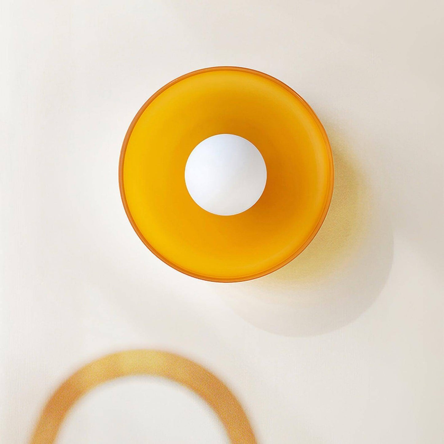 Roselle Bauhaus Glass Ceiling Light