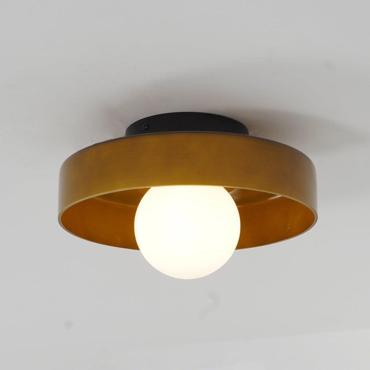 Roselle Bauhaus Glass Ceiling Light
