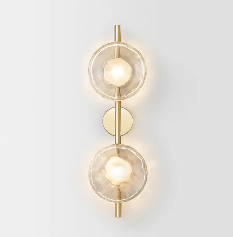 Esmeree Ripple Glass Wall Light