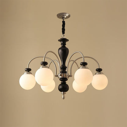 Valene Multi Arm Wood Chandelier