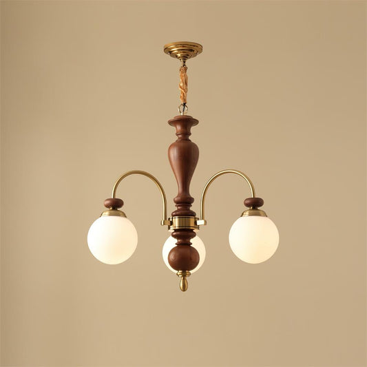 Valene Multi Arm Wood Chandelier