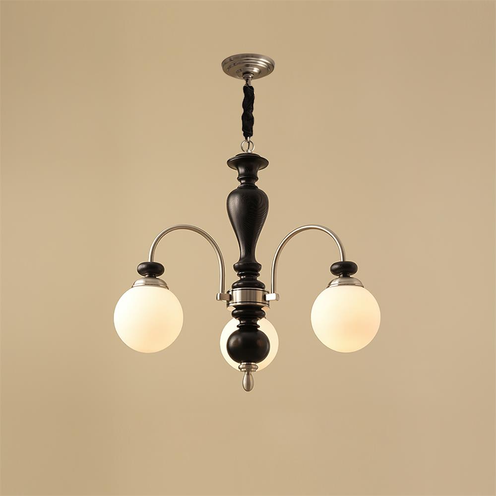 Valene Multi Arm Wood Chandelier