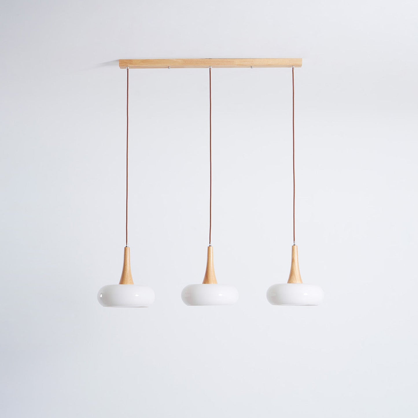 Tavira Glass Wood Pendant Light