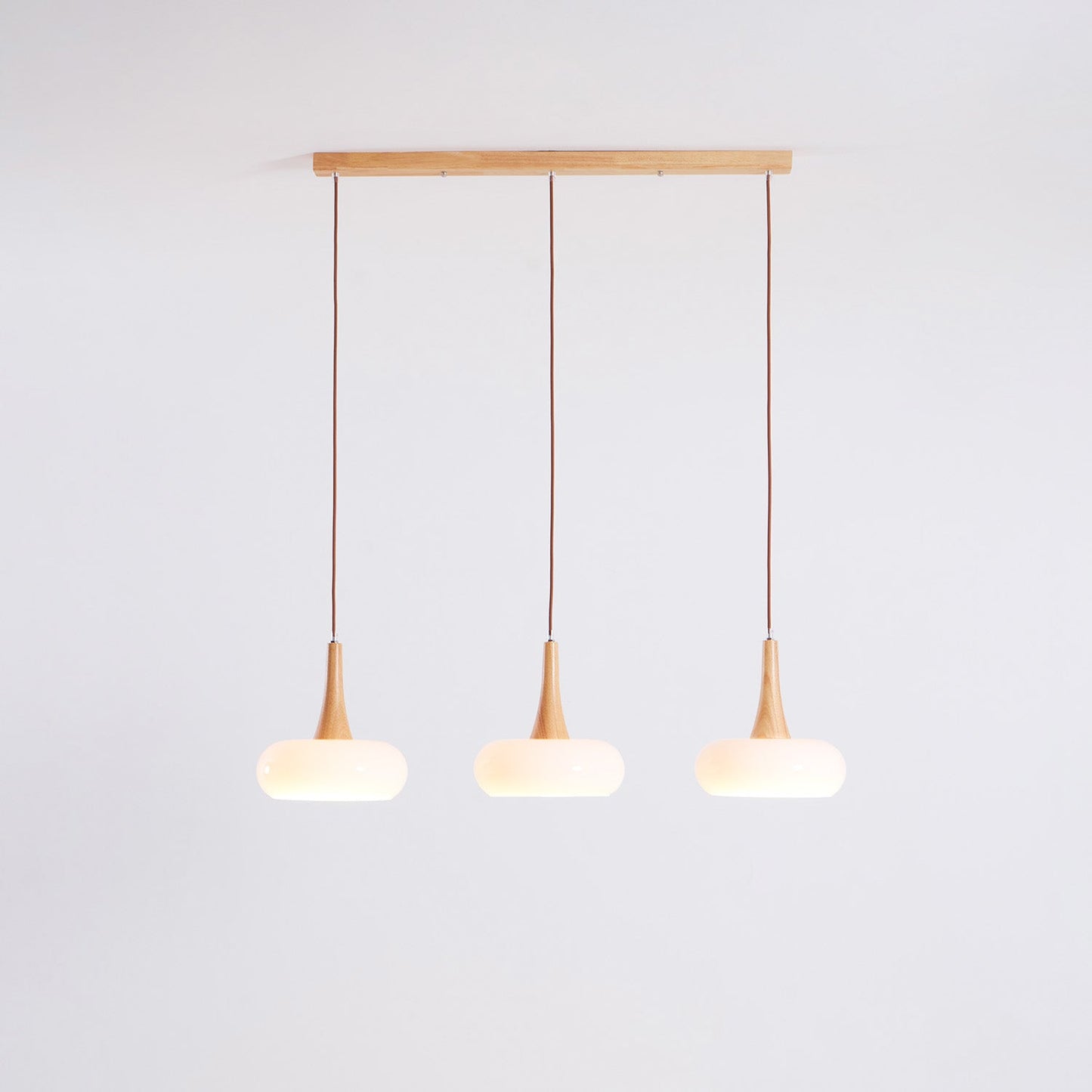 Tavira Glass Wood Pendant Light
