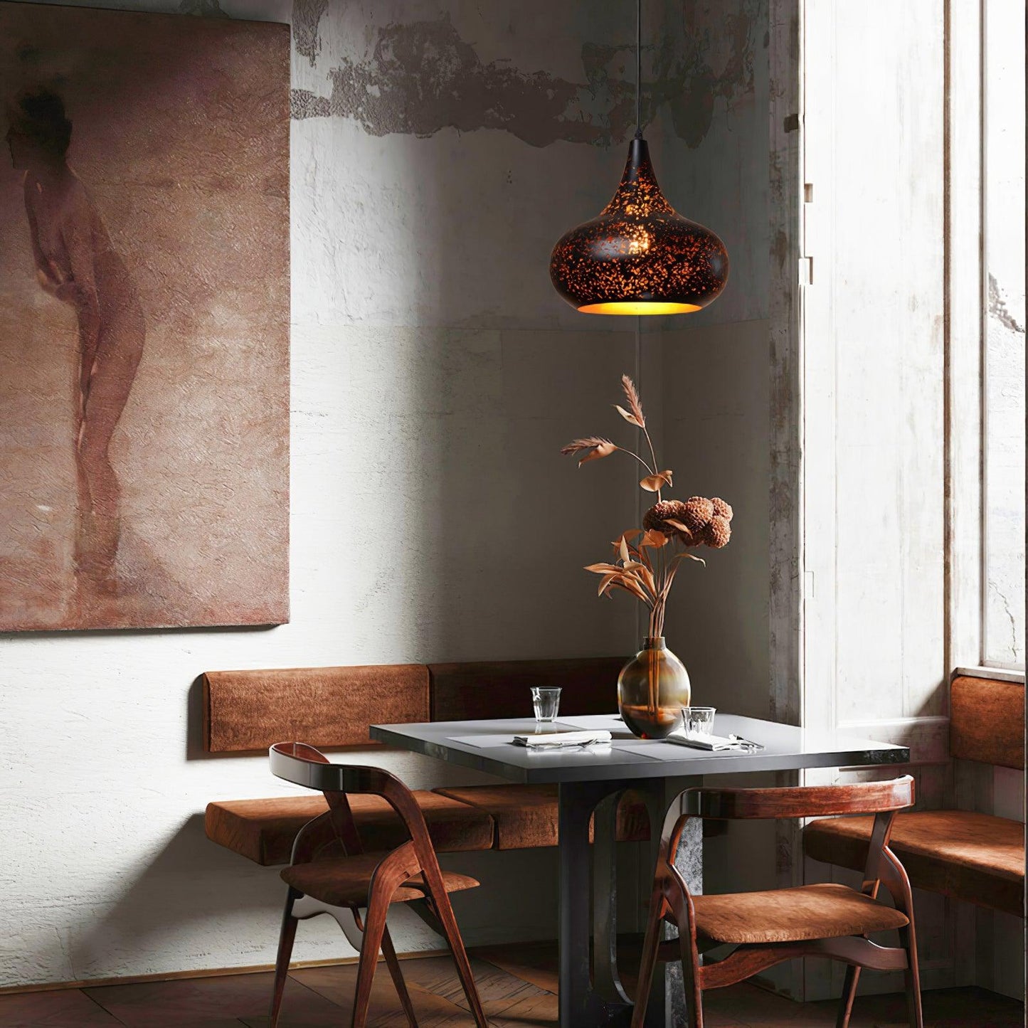 Hudson Modern Metal Pendant Light