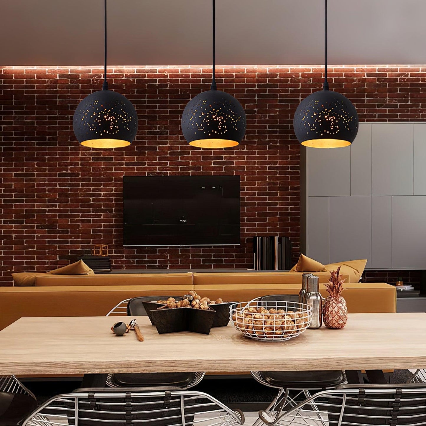 Hudson Modern Metal Pendant Light
