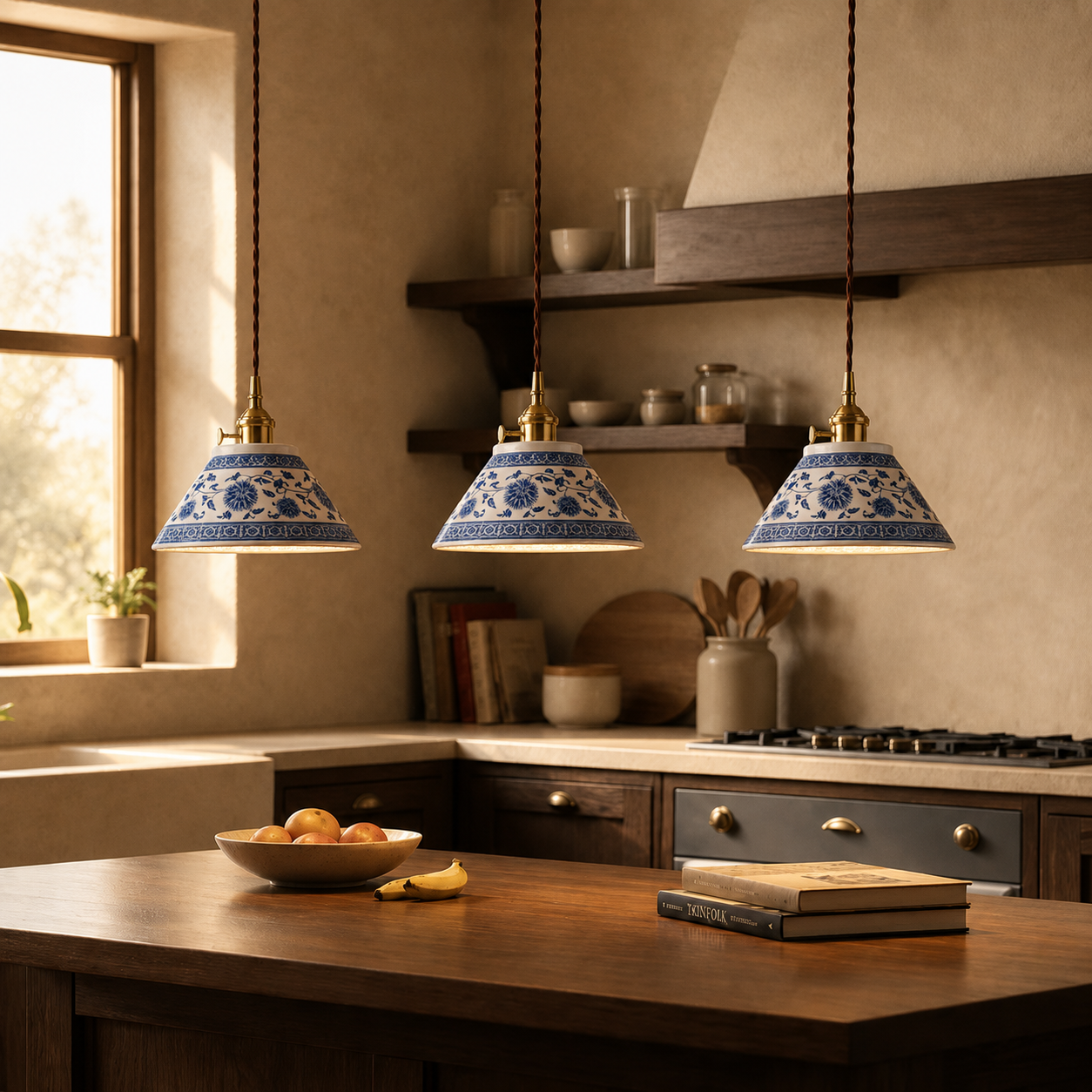 Hudson Japanese Ceramic Pendant Light