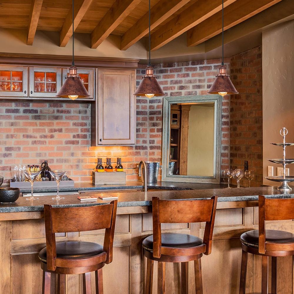 Hudson Rustic Metal Pendant Light