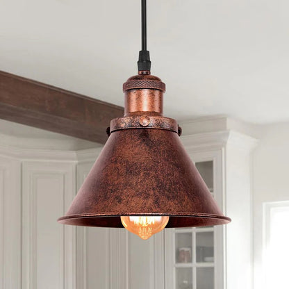 Hudson Rustic Metal Pendant Light