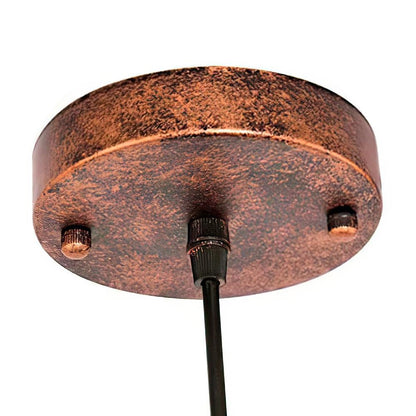 Hudson Rustic Metal Pendant Light