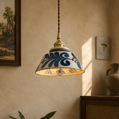 Hudson Vintage Ceramic Pendant Light