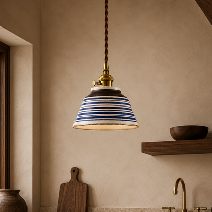 Hudson Vintage Ceramic Pendant Light