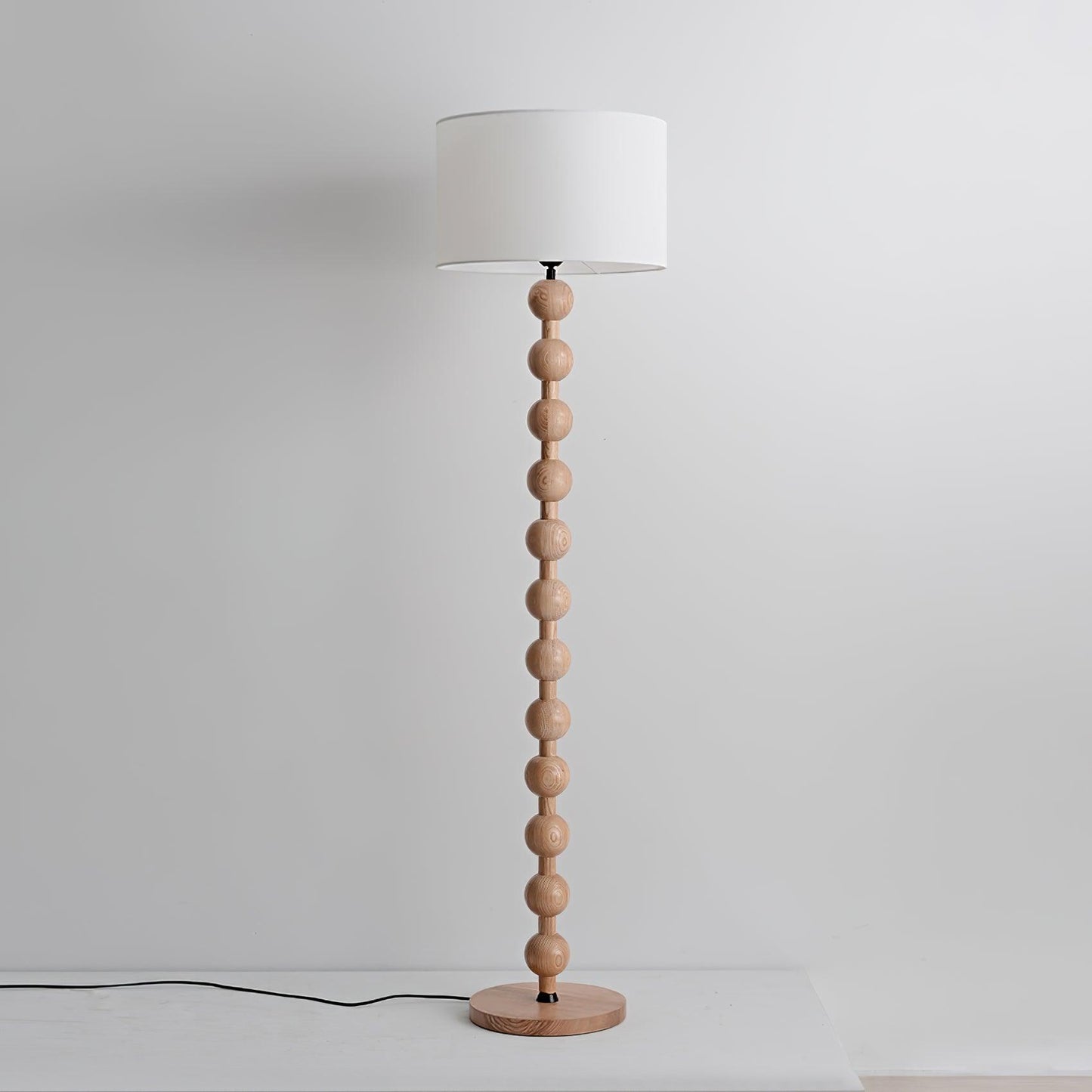 Colette Vintage Wood Floor Lamp