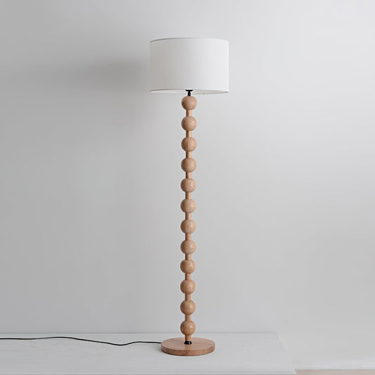 Colette Vintage Wood Floor Lamp