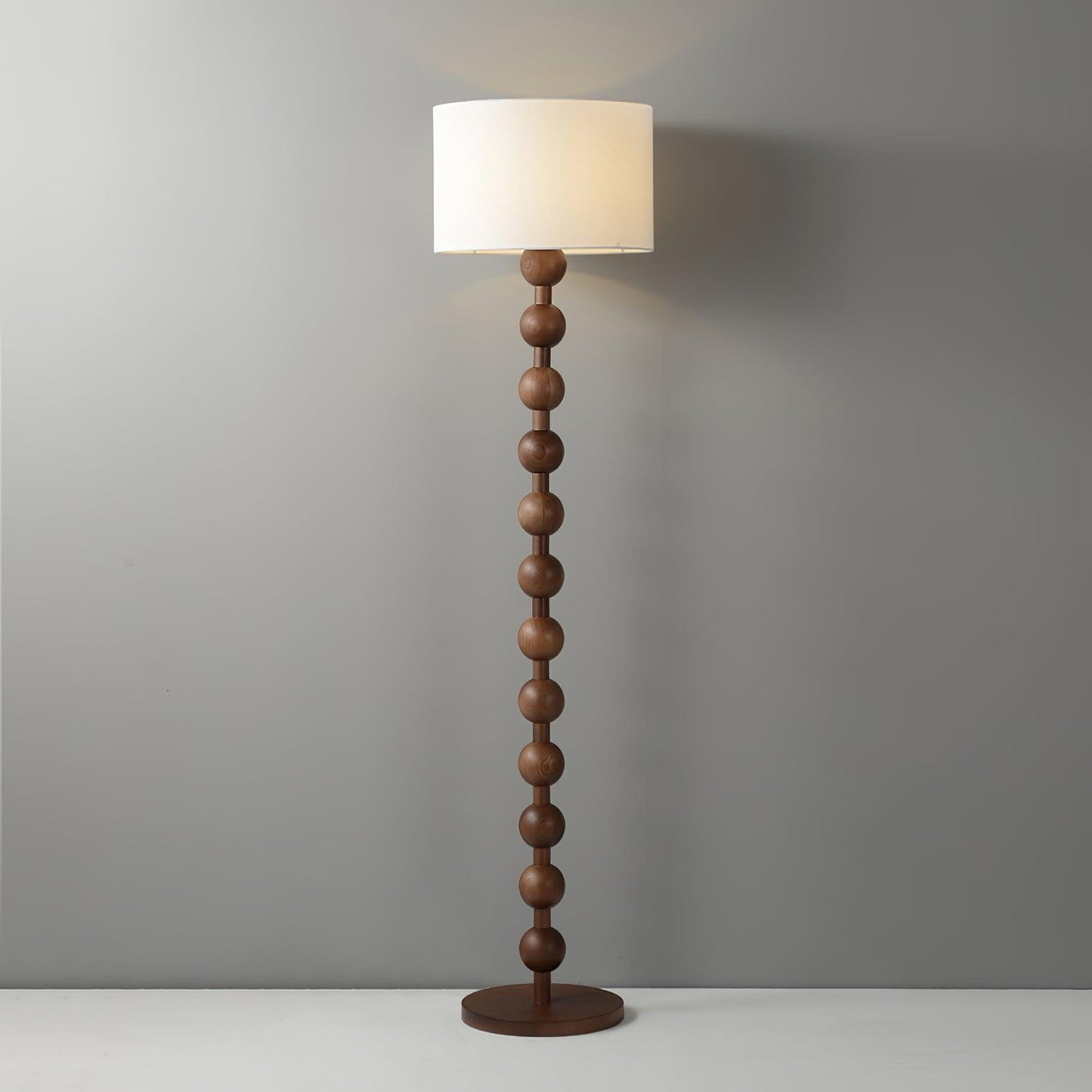 Colette Vintage Wood Floor Lamp