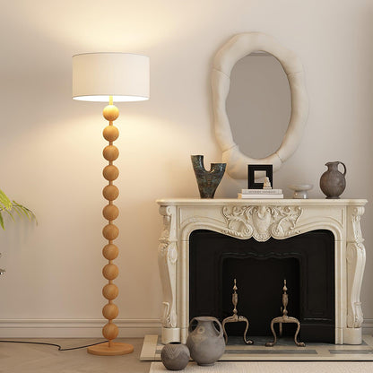 Colette Vintage Wood Floor Lamp