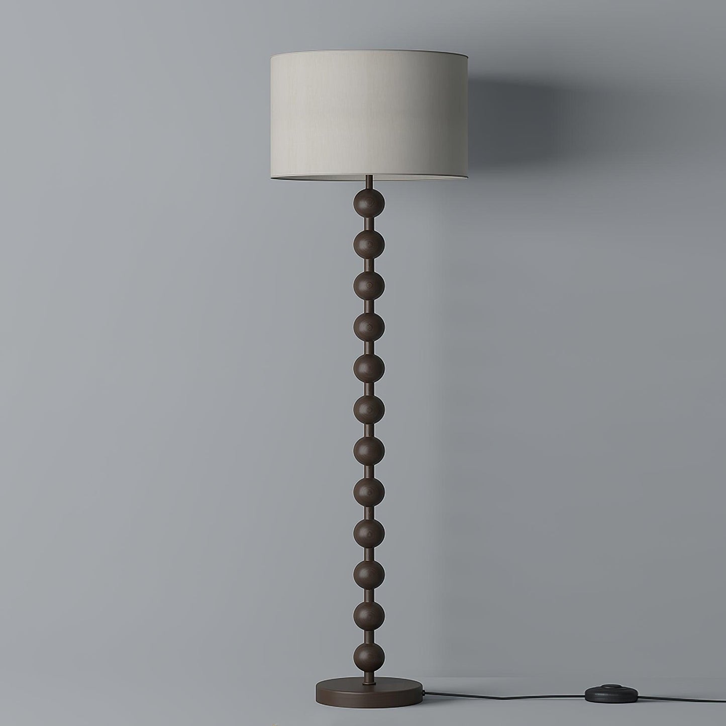 Colette Vintage Wood Floor Lamp