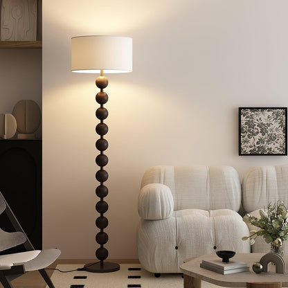 Colette Vintage Wood Floor Lamp