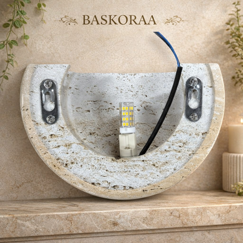 Siya Travertine Wall Light