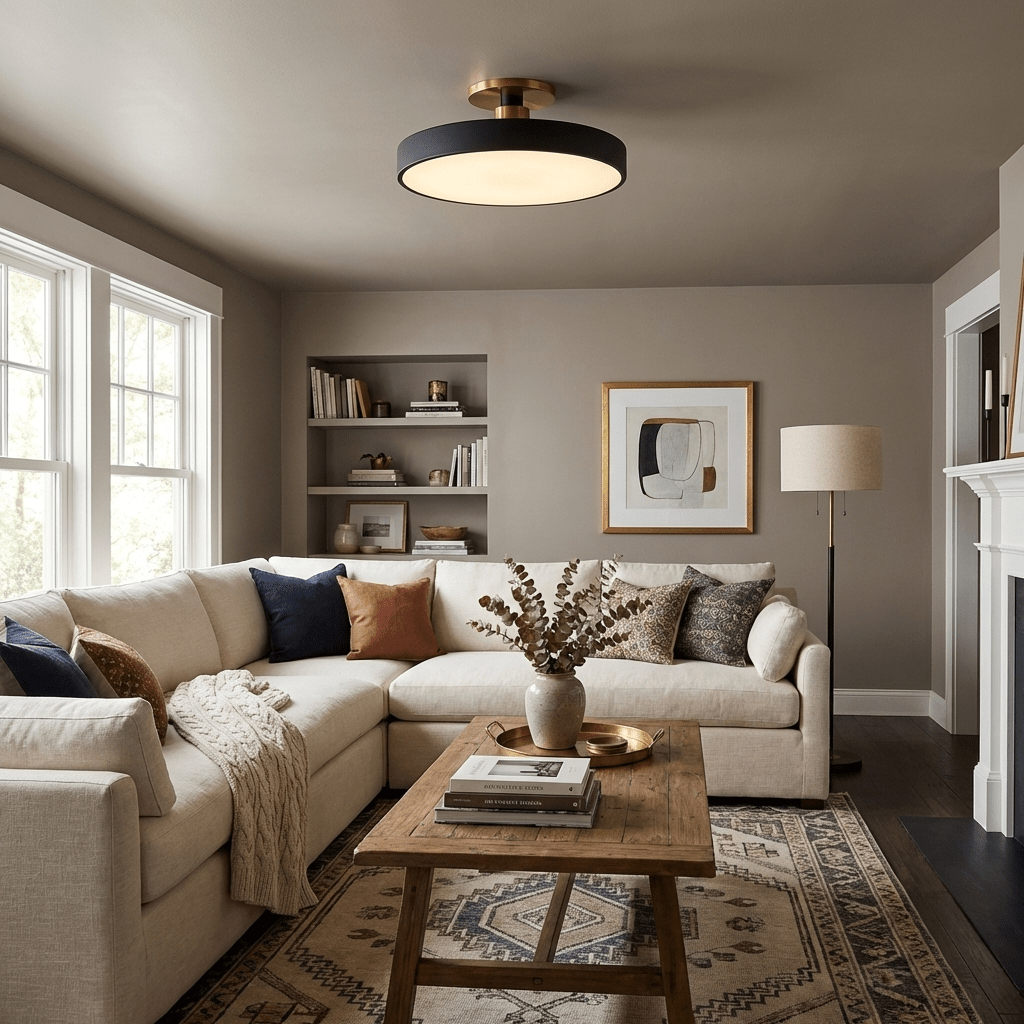 Calvora Flush Ceiling Light