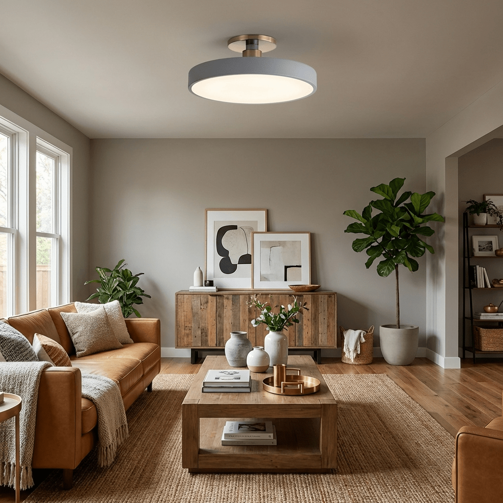 Calvora Flush Ceiling Light