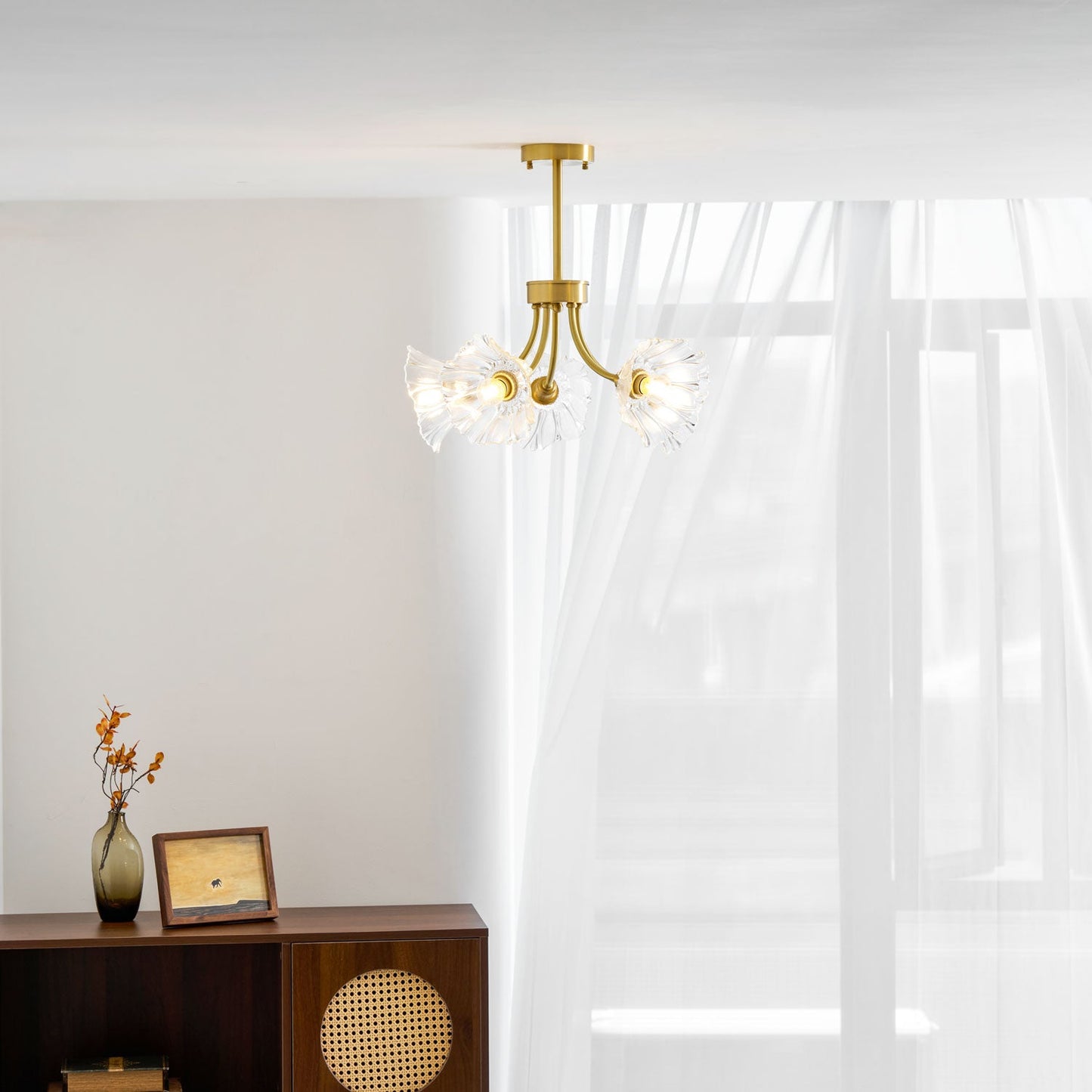 Alouette Glass Chandelier