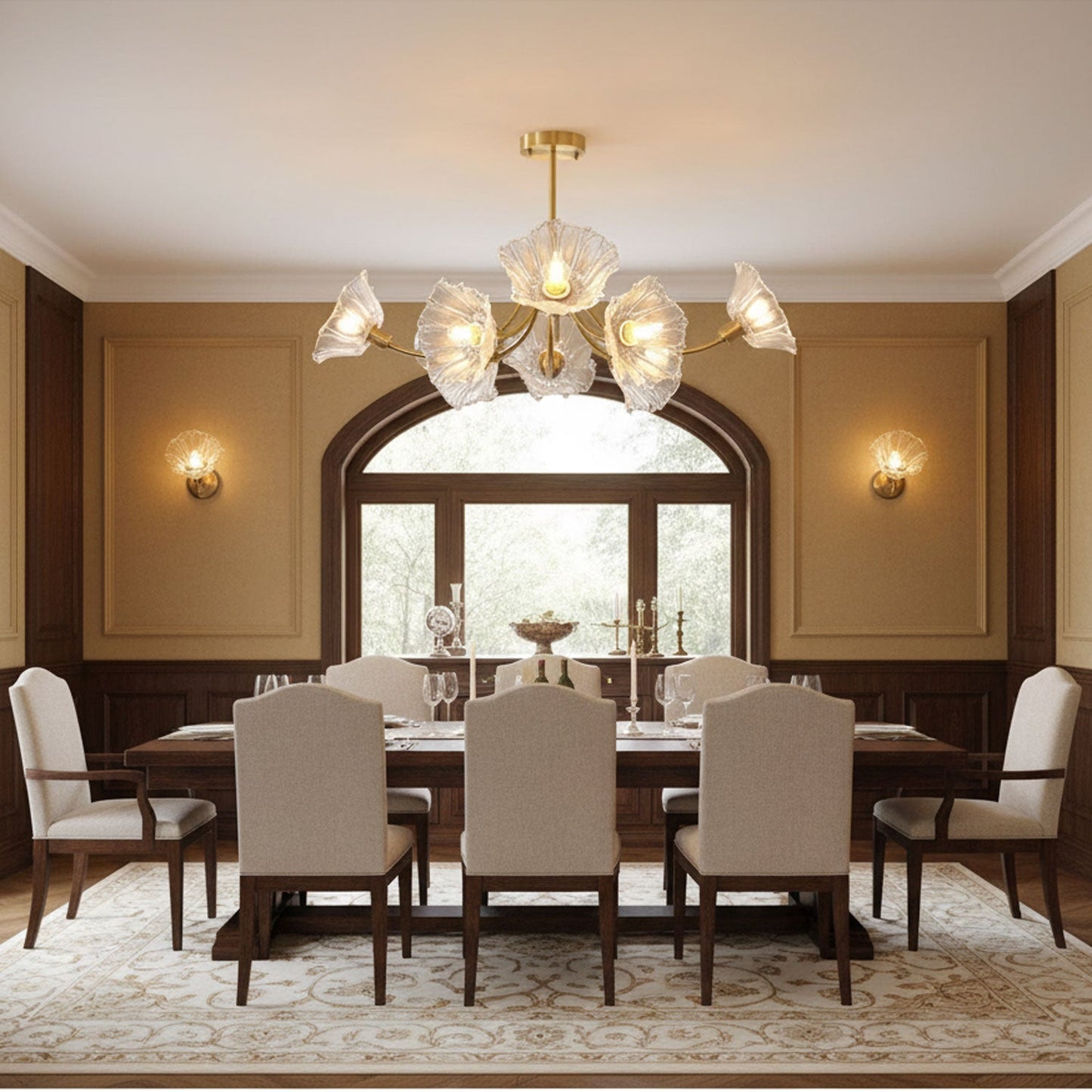 Alouette Glass Chandelier