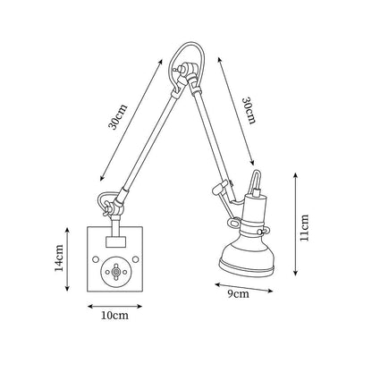 Velora Swing Arm Wall Lamp