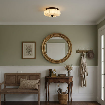 Lunelle Vintage Fabric Ceiling Light