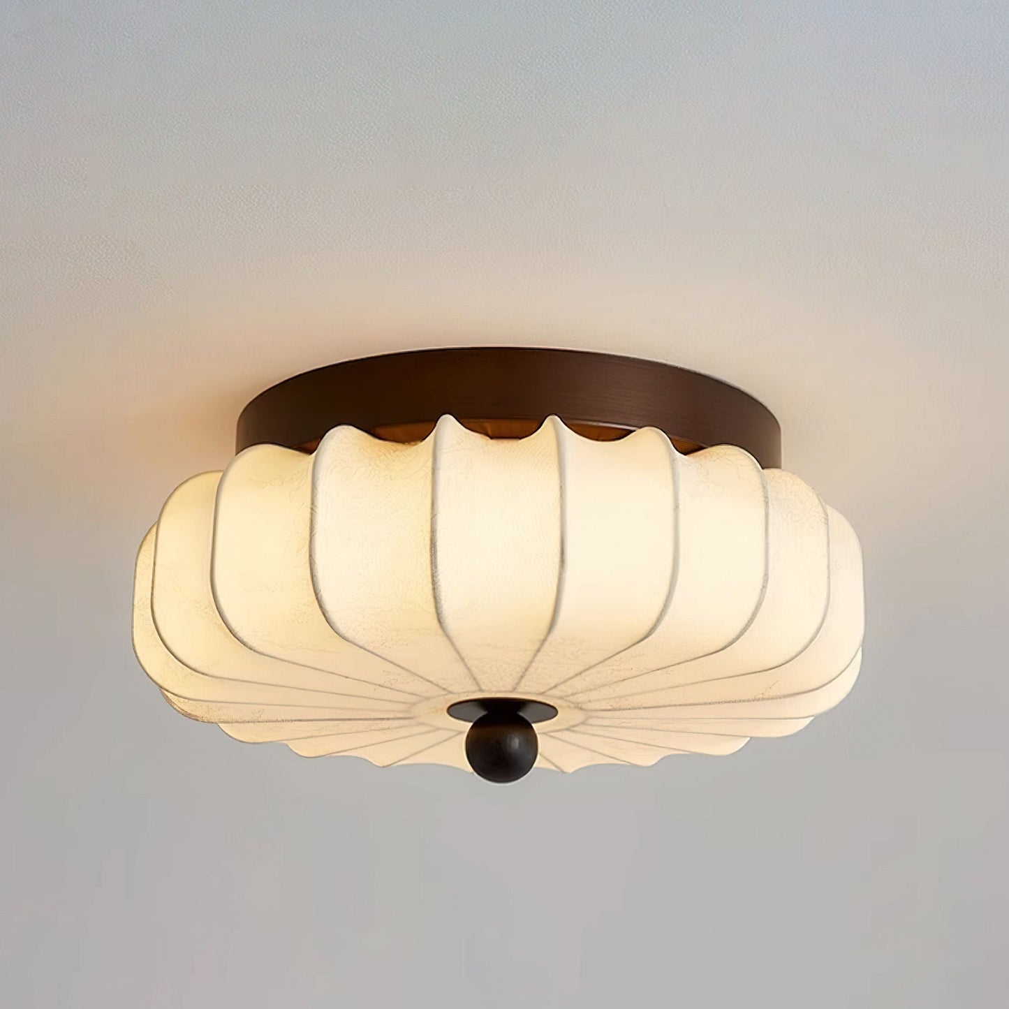 Lunelle Vintage Fabric Ceiling Light