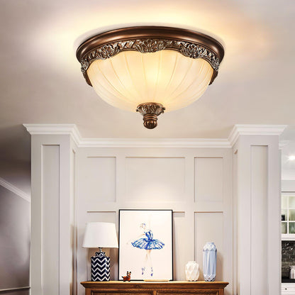 Hudson Vintage Flush Ceiling Light