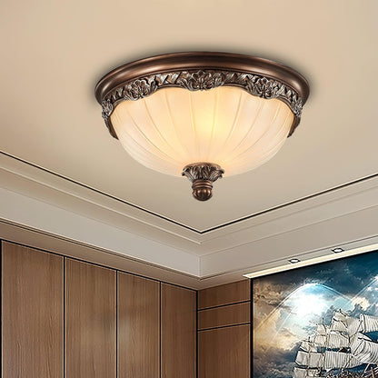Hudson Vintage Flush Ceiling Light