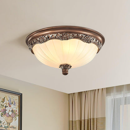 Hudson Vintage Flush Ceiling Light