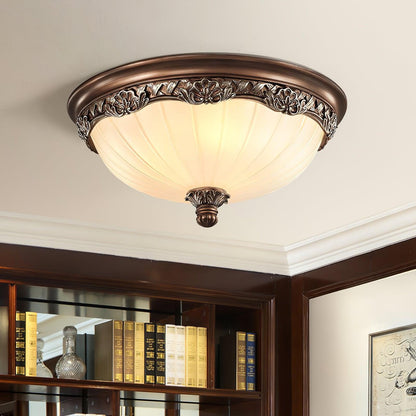 Hudson Vintage Flush Ceiling Light