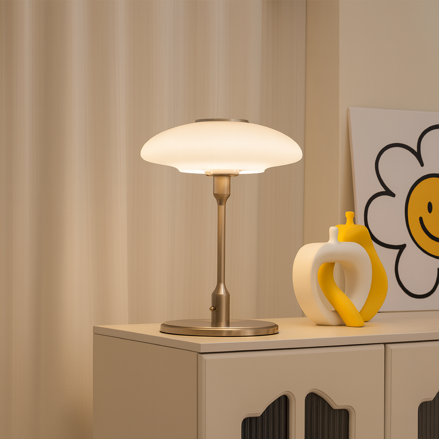 Olivane Glass Table Lamp