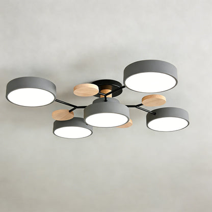 Bellamy Nordic Multi Arm Ceiling Light