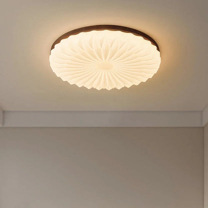 Selene Mid Century Wood Ceiling Light
