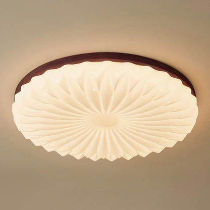 Selene Mid Century Wood Ceiling Light