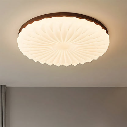 Selene Mid Century Wood Ceiling Light
