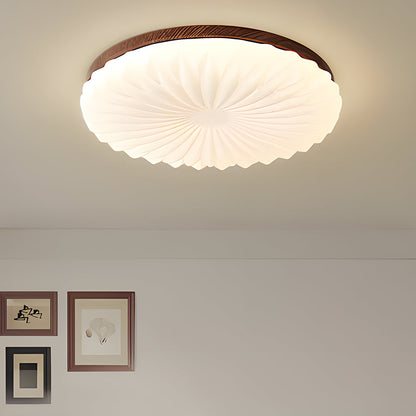 Selene Mid Century Wood Ceiling Light