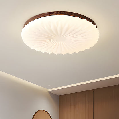 Selene Mid Century Wood Ceiling Light
