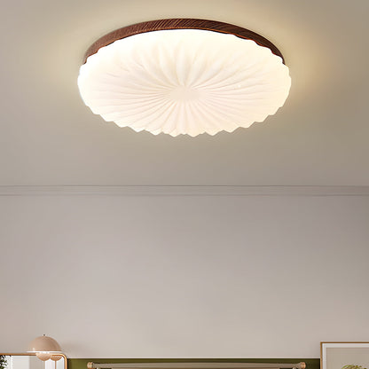 Selene Mid Century Wood Ceiling Light
