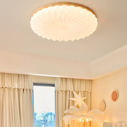 Selene Mid Century Wood Ceiling Light