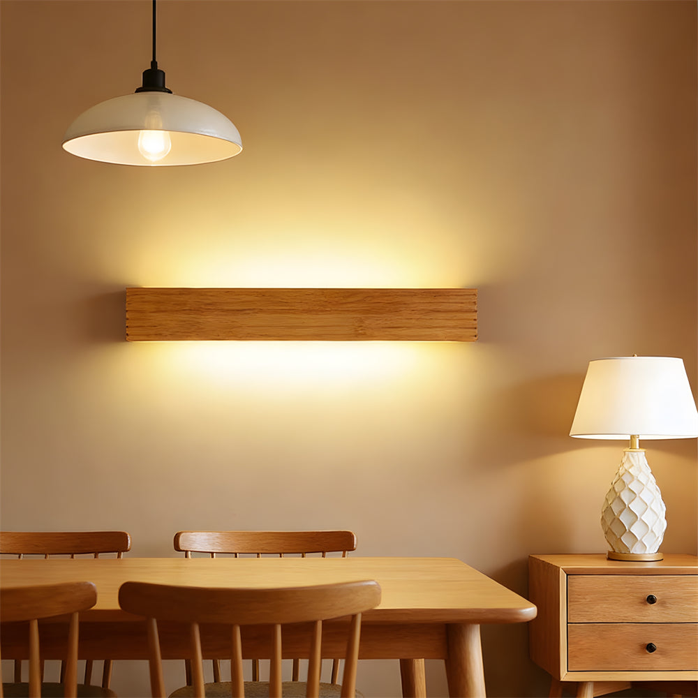 Elaric Linear Wood Wall Light