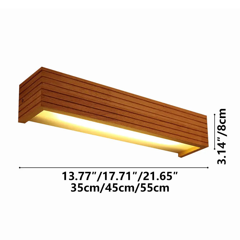 Elaric Linear Wood Wall Light