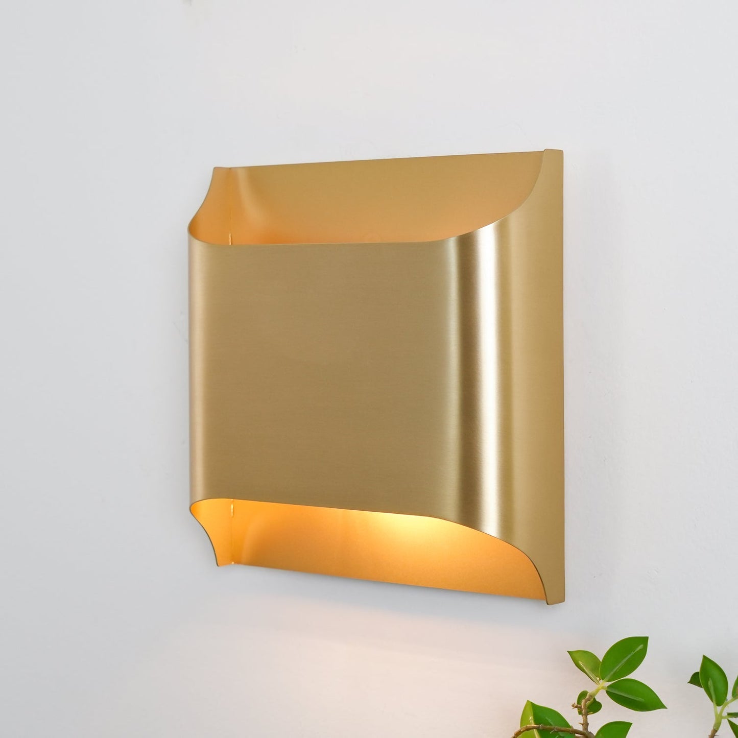 Orvian Brass Wall Light