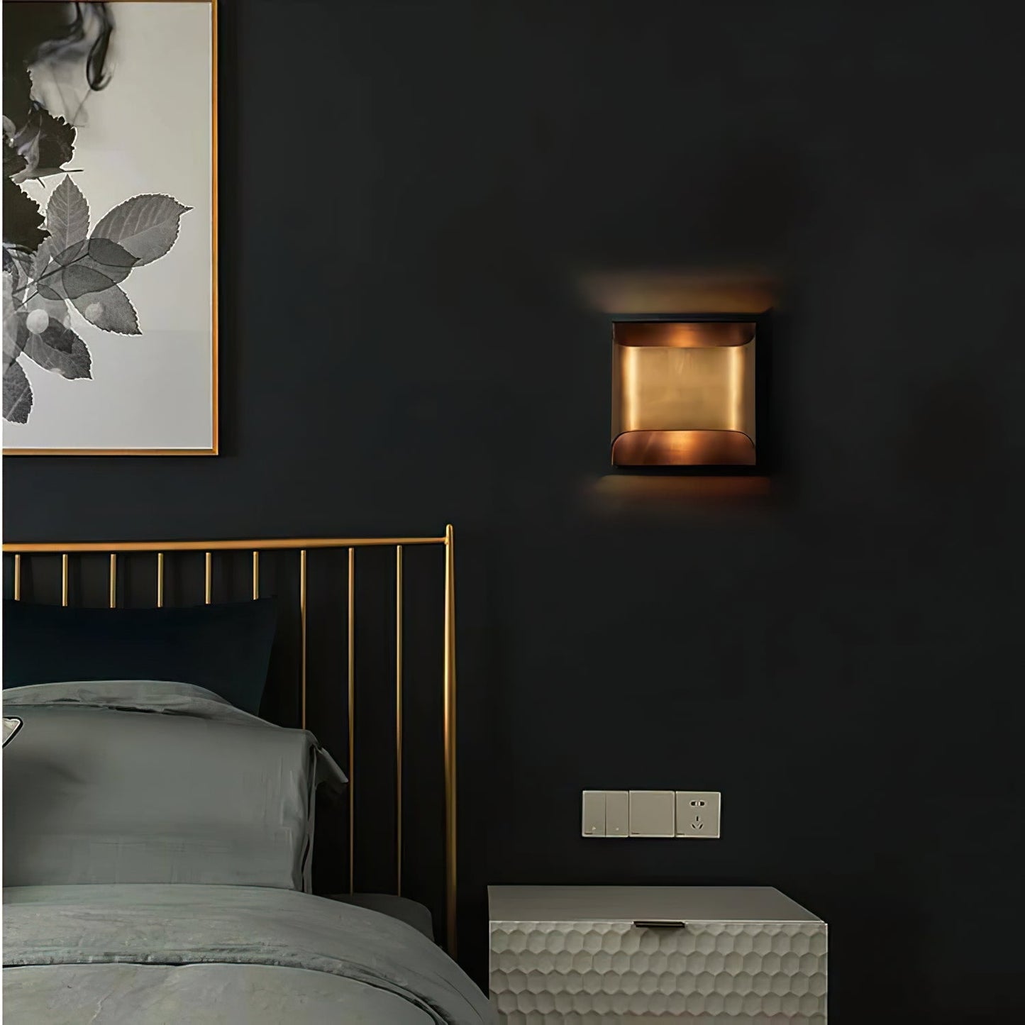 Orvian Brass Wall Light