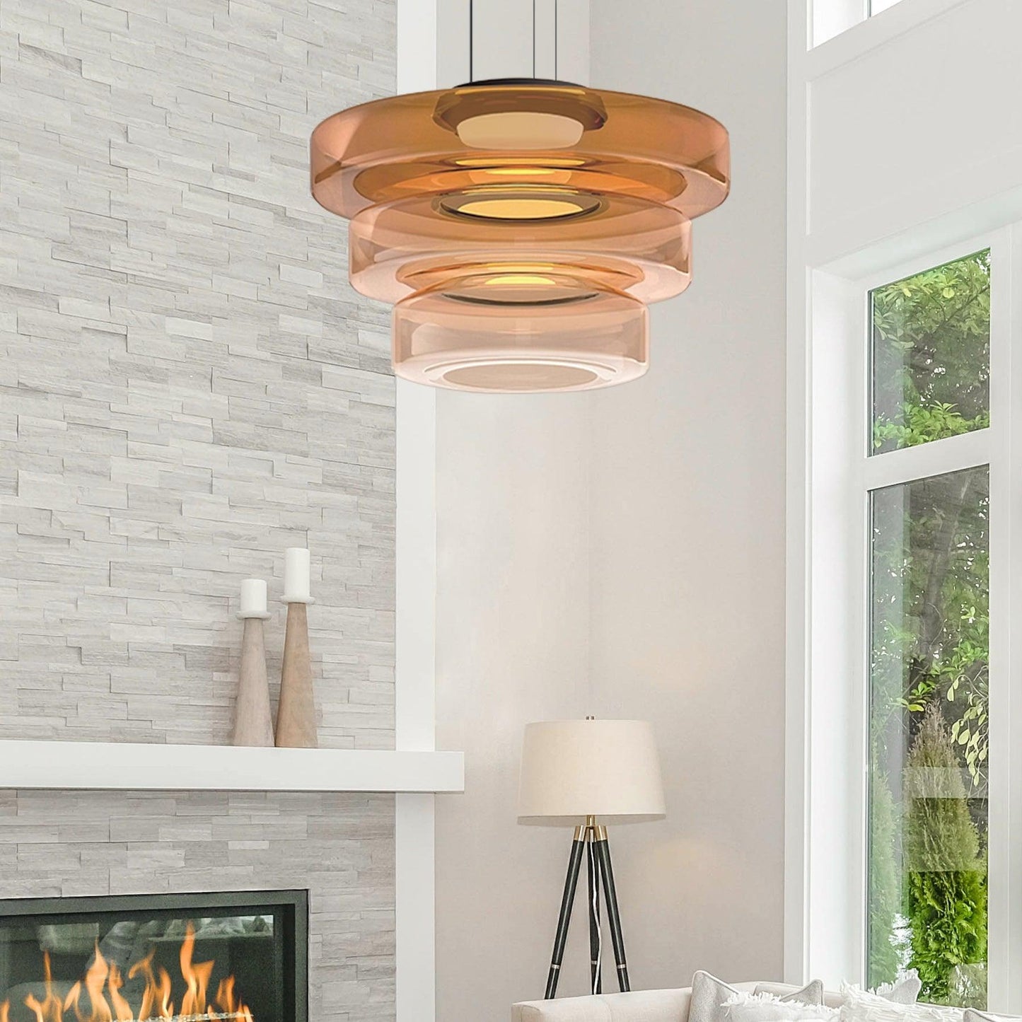 Orvane Glass Pendant Light